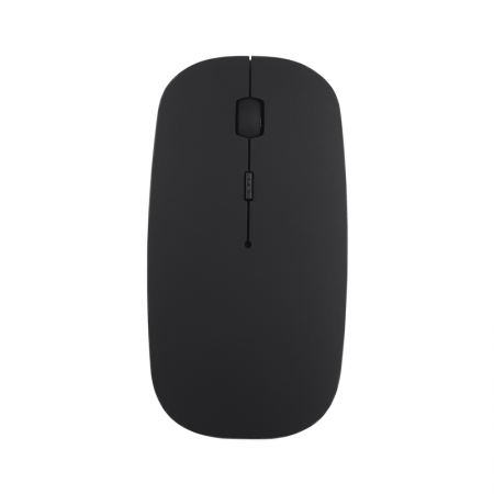 Mouse wireless Bervolo® Uno Office Black, Bluetooth 5.0, reincarcabil prin usb, Windows, Mac, Android, baterie 750mAh