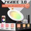 Spot Led RGB+CCT inteligent Gledopto Downlight Zigbee PRO 9W, functioneaza cu aplicatia Philips Hue si telecomanda 2.4 GHz RF