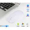 Mouse wireless Bervolo® Uno Office Alb, Bluetooth 5.0, reincarcabil prin USB, Windows, Mac, Android, baterie 750mAh