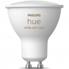 Bec LED RGB inteligent Philips Hue, Bluetooth, Zigbee, GU10, 5W, 350 lm, lumina alba si colorata (2000-6500K)