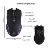 Mouse Jiggler Bervolo®, nedetectabil, simuleaza miscarea cursorului fara driver, lumini Led RGB, buton pornit/oprit
