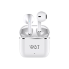 Casti Bervolo WAT® Pro Max, Bluetooth Wireless, Pure Bass Sound, Eliminare zgomot ANC, Pairing automat, alb