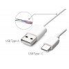 Cablu de date si incarcare rapida Type-C, Fast Charge, 0.5 m, material premium, alb