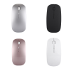 Mouse Dual Wireless USB si Bluetooth 5.0 Bervolo® Office, reincarcabil, Windows, Mac, Android, baterie 750mAh, rose gold