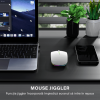Mouse Dual Bervolo® ProX, Jiggler, Wireless USB si Bluetooth 5.1, RGB, reincarcabil, Windows, Mac, Android,baterie 400mAh,silver