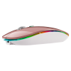 Mouse Dual Bervolo® ProX Jiggler, simuleaza miscarea, USB si BT 5.1, RGB, reincarcabil, 600mAh, Windows/Mac/Android, rose gold