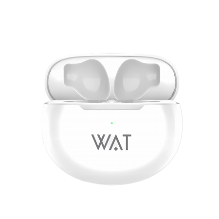 Casti Bervolo® WAT Air Pro, Bluetooth Wireless 5.3, Pure Bass Sound, Touch Control, Pairing automat, IPX4 Waterproof, alb