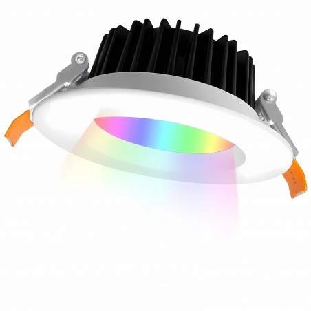 Spot Led RGB+CCT inteligent Gledopto Downlight Zigbee PRO 12W, functioneaza cu aplicatia Philips Hue si telecomanda 2.4 GHz RF